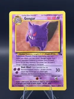 Pokemon TCG Gengar Fossil 20/62 Rare Non-Holo - Image 1