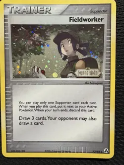 Pokemon TCG Fieldworker EX Legend Maker 73/92 Reverse Holo Stamped 2006 - Image 1