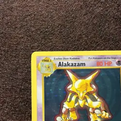 Alakazam 1/102 Shadowless Holo Rare Base Set Pokemon - Image 4