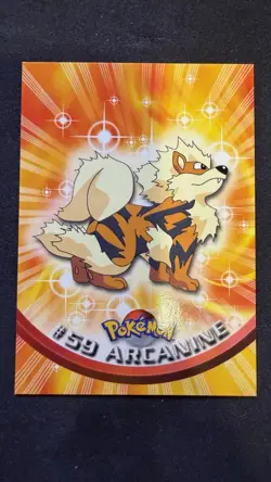 Pokemon #59 Arcanine Topps 1999 TV Animation Edition Series - Image 1