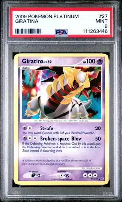 2009 Pokemon Platinum Giratina 27 PSA Mint 9 - Image 1