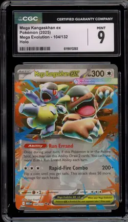 Pokemon Mega Kangaskhan ex Mega Evolution Double Rare #104 CGC 9 Mint - Image 1