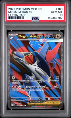 2025 POKEMON MEG EN-MEGA EVOLUTION ULTRA RARE #163 MEGA LATIAS EX PSA 10 - Image 1