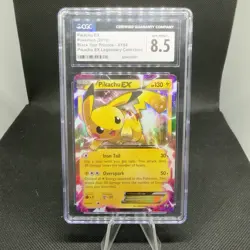 2015 Pokemon Pikachu EX XY84 Black Star Promo CGC 8.5 NM/Mint + - Image 1