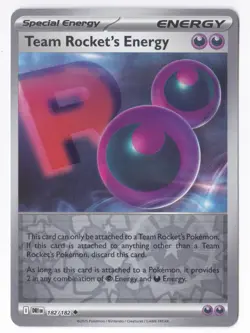 Pokemon Team Rocket's Energy Destined Rivals 182/182 Reverse Holo Uncommon - NM - Image 1