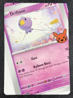NFC Miscut - Drifloon 089/198 Trick Or Trade 2023 - Error - Pokemon TCG - Image 2