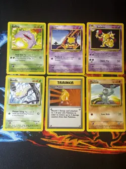 Pokemon TCG Base Lot X6 Vintage WOTC Mixed Condition - Image 1