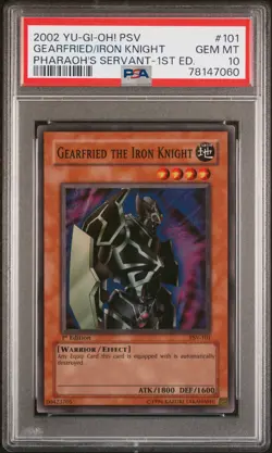 Gearfried The Iron Knight PSV-101 1st Edition Super Rare Yugioh PSA 10 *060 - Image 1
