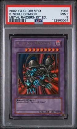 Yugioh B. Skull Dragon MRD-018 1st Edition Ultra Rare PSA 9 - Image 1