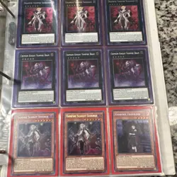 Konami Yu-Gi-Oh! TCG Binder Collection Vampire Dhampir Scarlet 1st Edition Lot - Image 1