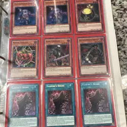 Konami Yu-Gi-Oh! TCG Binder Collection Vampire Dhampir Scarlet 1st Edition Lot - Image 4
