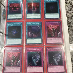 Konami Yu-Gi-Oh! TCG Binder Collection Vampire Dhampir Scarlet 1st Edition Lot - Image 5