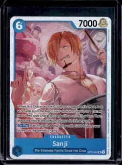 2025 One Piece A Fist of Divine Speed Sanji Super Rare Alternative Art #OP11-051 - Image 1
