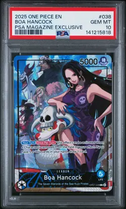 2025 ONE PIECE PROMOS PSA MAGAZINE EXCLUSIVE #038 BOA HANCOCK PSA 10 - Image 1