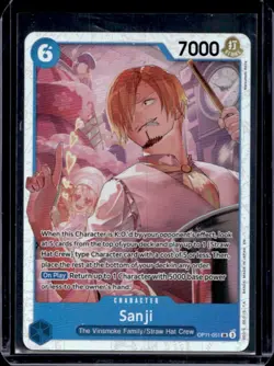 2025 One Piece A Fist of Divine Speed Sanji Super Rare Alternative Art #OP11-051 - Image 1