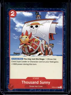 2022 One Piece Thousand Sunny Super Pre-Release Promo Character #ST01-017 - Image 1