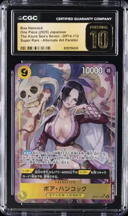 2025 ONE PIECE THE AZURE SEA'S SEVEN JPN #OP14-112 BOA HANCOCK CGC 10 PRISTINE - Image 1