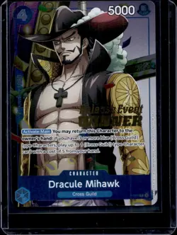 2025 One Piece The Best Vol. 2 Dracule Mihawk Promo Release Event Winner #P-081 - Image 1