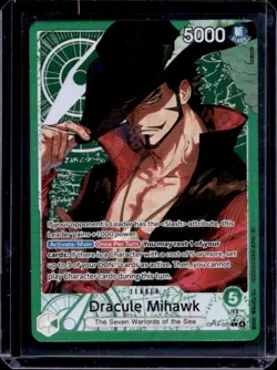 2026 One Piece Azure Sea's Seven Dracule Mihawk Leader #OP14-020 - Image 1