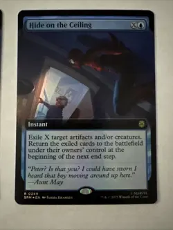 2x Hide on the Ceiling (Extended Art Foil) Marvel's Spider-Man Mtg Spm - Image 3