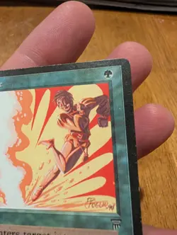 Magic: The Gathering Avoid Fate Legends Common Interrupt Green Phil Foglio 1994 - Image 3