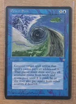 1995 MAGIC THE GATHERING ICE AGE POWER SINK TD25 - Image 1