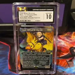 Cloud, Midgar Mercenary Chocobo Track Foil Mythic Rare 0564 Final Fantasy CGC 10 - Image 1