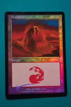 Mountain #344 (FOIL) - MTG - Invasion - Never Played - Magic The Gathering - Image 1