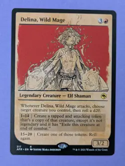 MTG Magic: Adventures in the Forgotten Realms: Delina, Wild Mage #317 Rare - NM - Image 1