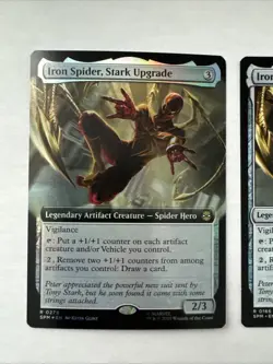 2x Iron Spider, Stark Upgrade (Extended Art Foil + Regular) Marvel's Spider-Man - Image 2