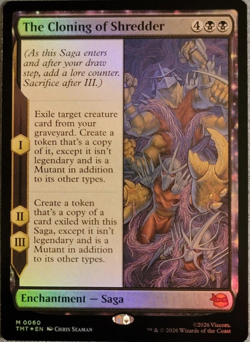 Magic the Gathering MTG - Turtles TMNT The Cloning of Shredder FOIL Mythic 0060 - Image 1