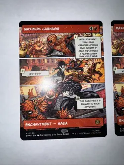 2x Maximum Carnage (Borderless) Marvel's Spider-Man Regular Mtg Spm Comic Art - Image 2