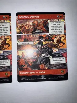 2x Maximum Carnage (Borderless) Marvel's Spider-Man Regular Mtg Spm Comic Art - Image 3