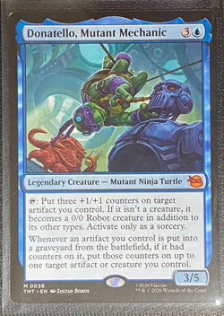 Donatello, Mutant Mechanic Teenage Mutant Ninja Turtles Regular MTG TMT #36 NM- - Image 1