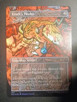 Krark's Thumb - Secret Lair Drop Series (SLD) 383 EN MTG Magic FOIL - Image 2