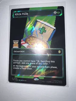 Ninja Pizza (Borderless) (Surge Foil) Commander: Teenage Mutant Ninja Turtles... - Image 1