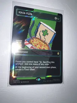 Ninja Pizza (Borderless) (Surge Foil) Commander: Teenage Mutant Ninja Turtles... - Image 2