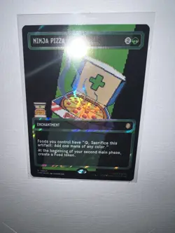Ninja Pizza (Borderless) (Surge Foil) Commander: Teenage Mutant Ninja Turtles... - Image 3