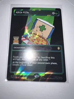 Ninja Pizza (Borderless) (Surge Foil) Commander: Teenage Mutant Ninja Turtles... - Image 4