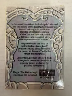 Magic The Gathering Stronghold Call of Kor Preconstructed Deck ~ SEALED MTG B - Image 2