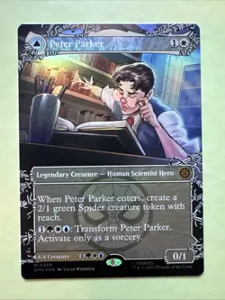 Peter Parker Amazing (0208) (Borderless Foil) Marvel's Spider-Man Foil Mtg Spm - Image 1