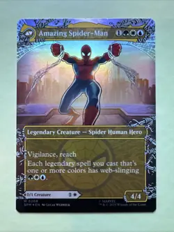 Peter Parker Amazing (0208) (Borderless Foil) Marvel's Spider-Man Foil Mtg Spm - Image 2