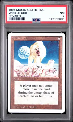 MTG - Winter Orb - Revised Edition Magic - Graded PSA 7 - Image 1
