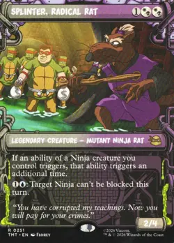 Splinter, Radical Rat (Showcase) R Teenage Mutant Ninja Turtles 251 NM - Image 1