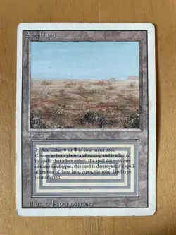 Scrubland Dual Land - Magic the Gathering Revised Edition Regular - Image 1