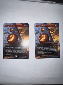 2x Pumpkin Bombs (Borderless) Marvel's Spider-Man: Eternal-Legal Regular Mtg Spm - Image 1