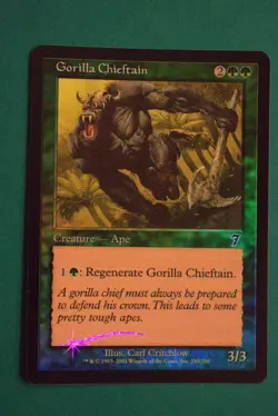 Gorilla Chieftain (FOIL) - 7th Edition - Never Played - Magic The Gathering - Image 1
