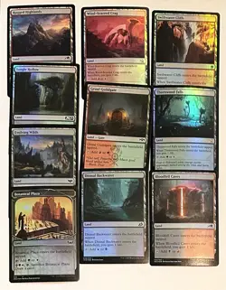 10x FOIL NM Cards MTG - Dual Colored Lands - MEGA SALE lot #31 - Image 1