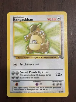 Kangaskhan 21/64 Jungle Non-Holo Pokemon Card - Image 1