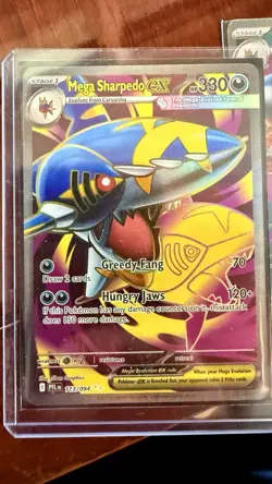 Pokemon TCG Mega Sharpedo ex SIR 127/094 Me02 Phantasmal Flames + extra Cards - Image 3